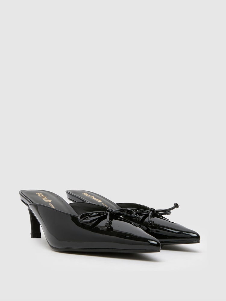 Schuh Salma Point Mule Court Black Shoes - Image 2 of 4
