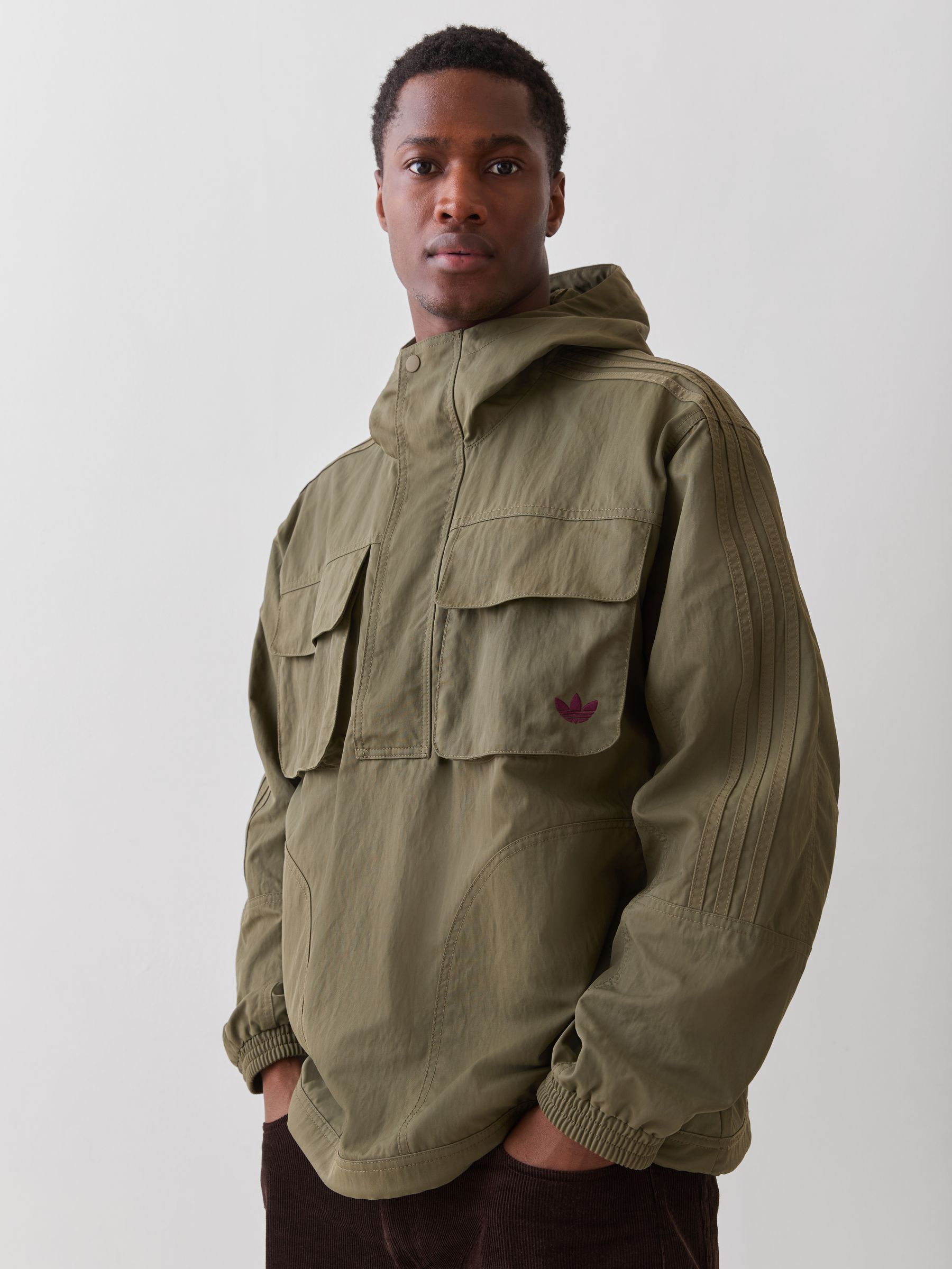 【廃盤】pretty green Insignia Cord Parka Pretty Green Insignia Cord Smock Black - Terraces Menswear