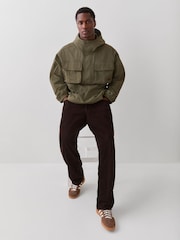 adidas Originals Olive Green Britcore Parka - Image 2 of 5
