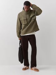 adidas Originals Olive Green Britcore Parka - Image 3 of 5