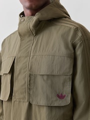 adidas Originals Olive Green Britcore Parka - Image 5 of 5