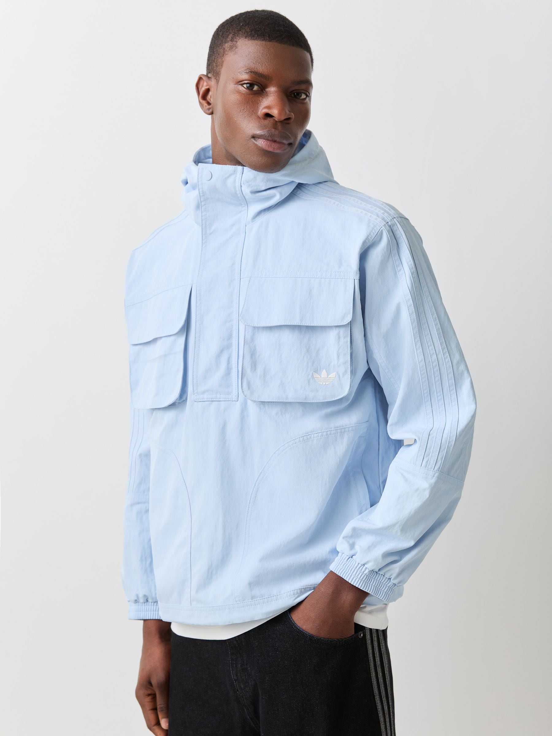 Buy adidas Originals Light Blue Britcore Parka from Next USA Buy adidas Originals Light Blue Britcore Parka from Next USA