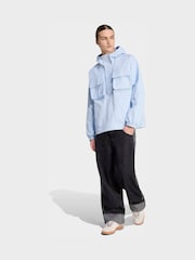 adidas Originals Light Blue Britcore Parka - Image 3 of 6