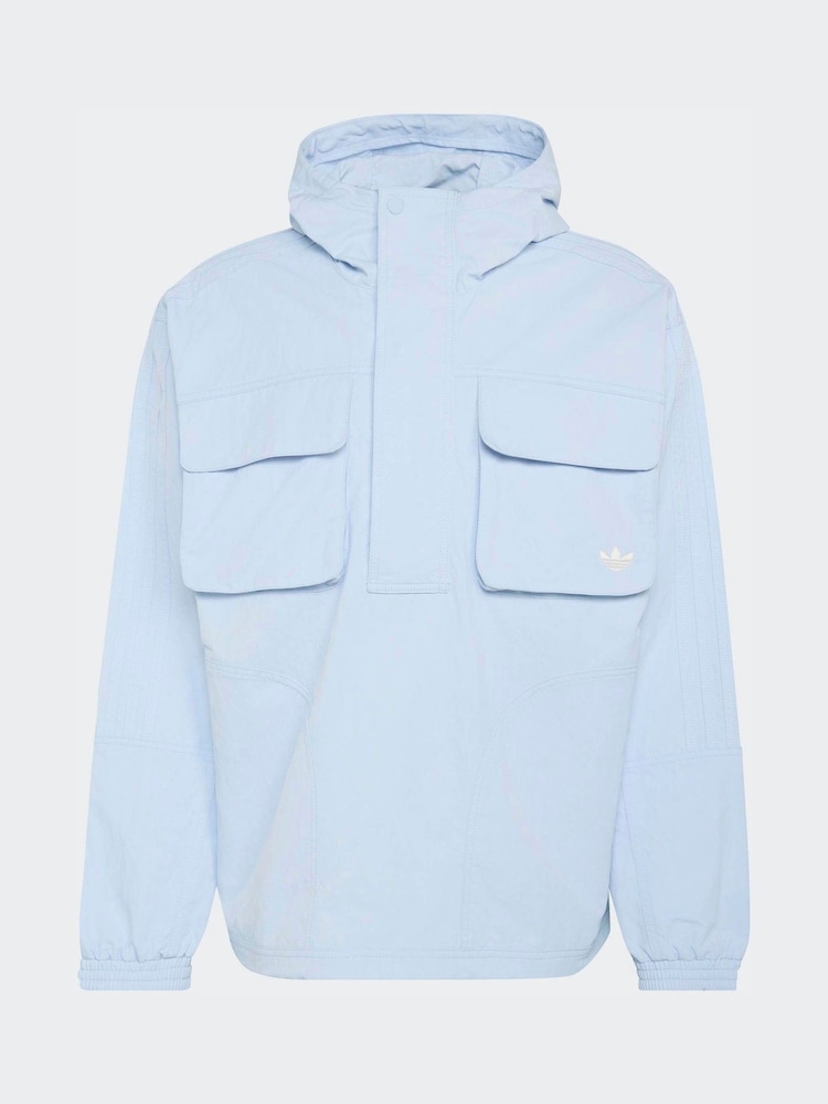 adidas Originals Light Blue Britcore Parka - Image 6 of 6