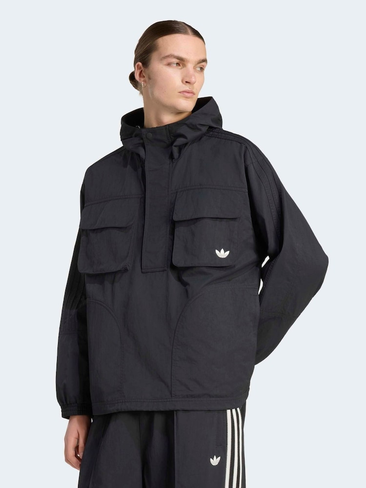 adidas Originals Black Britcore Parka - Image 1 of 5