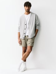 Green/Ecru Woven Stripe Pyjama Shorts 2 Pack - Image 9 of 17