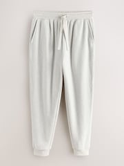 White Fleece Joggers - Image 1 of 3