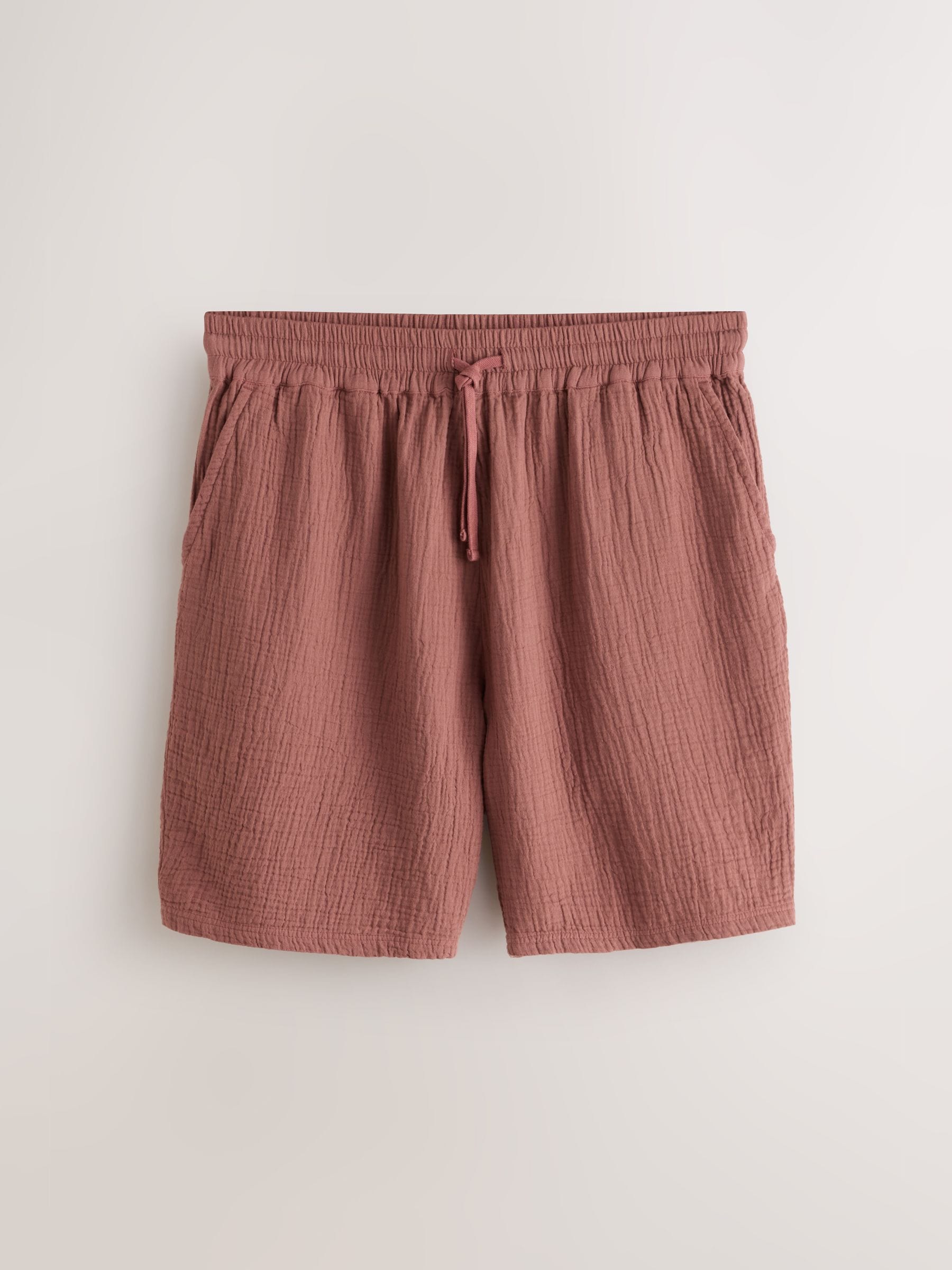Buy Navy/ Grey/ Rust Cheesecloth Shorts 3 Pack from Next Romania