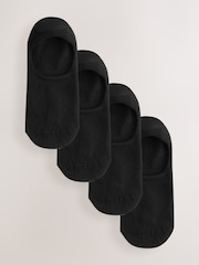Black Modal Invisible Socks 4 Pack - Image 1 of 7