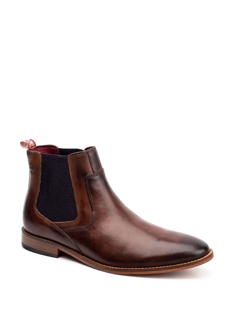 Base London Burnt Brown Scout Chelsea Boot - Image 2 of 5 Base London Burnt Brown Scout Chelsea Boot - Image 2 of 5