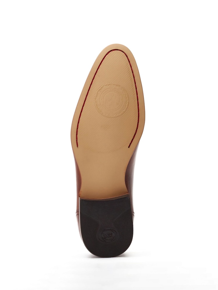Base London Burnt Tan Brown Gambino Lace Up Derby Shoe - Image 5 of 5 Base London Burnt Tan Brown Gambino Lace Up Derby Shoe - Image 5 of 5