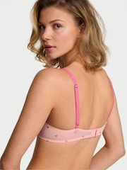 Victoria's Secret Hearts and Roses Pink Push Up Embroidered Bra - Image 2 of 3