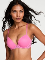 Victoria's Secret Rose Garden Pink Push Up Bra - Image 1 of 2