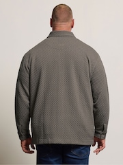 BadRhino Big & Tall Natural Jersey Textured Overshirt - Image 2 of 6