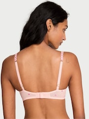 Victoria's Secret Hearts and Roses Pink Unlined Balcony Embroidered Bra - Image 2 of 4