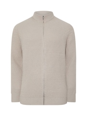 BadRhino Big & Tall Natural Wool Full Zip Cardigan - Image 5 of 6