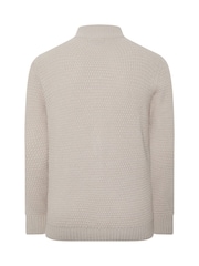 BadRhino Big & Tall Natural Wool Full Zip Cardigan - Image 6 of 6