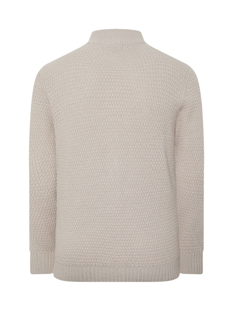 BadRhino Big & Tall Natural Wool Full Zip Cardigan - Image 6 of 6