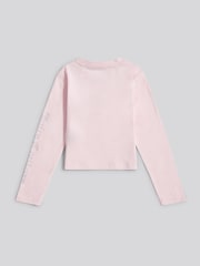 Juicy Couture Pink Baby Diamante Arm Long Sleeve T-Shirt - Image 6 of 8