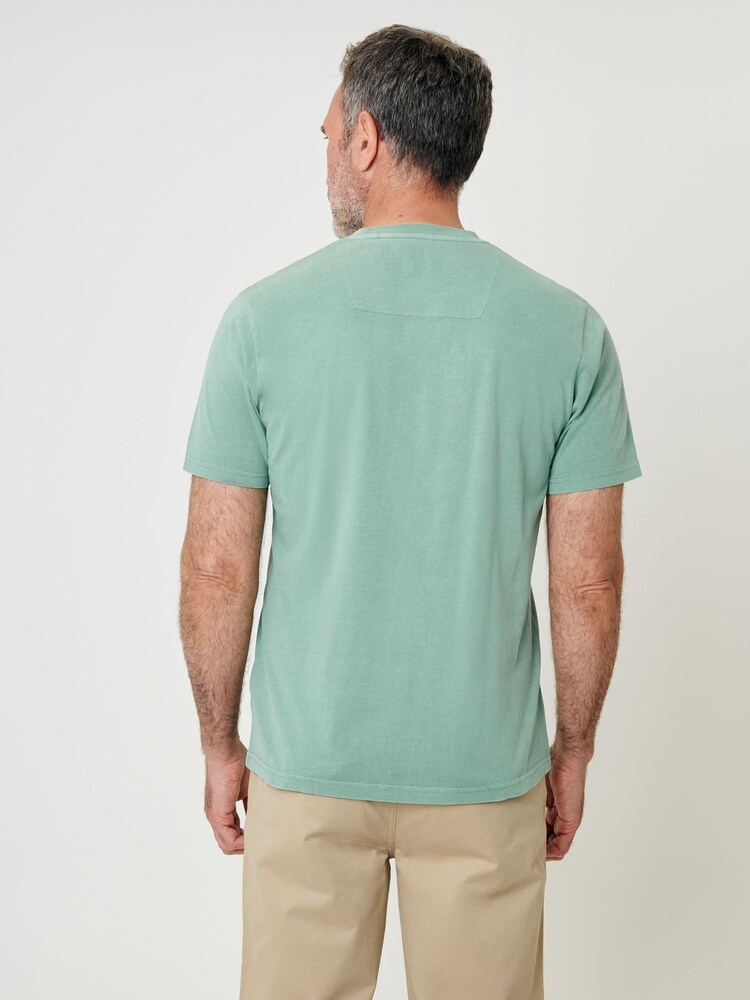 Saltwell Garment Dye Cotton Jersey Crew Neck T-Shirt - Image 2 of 4