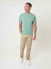Saltwell Garment Dye Cotton Jersey Crew Neck T-Shirt - Image 3 of 4