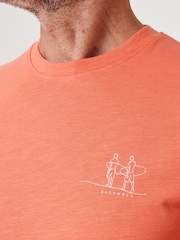 Saltwell Pink Surf Graphic Print Crew Neck T-Shirt - Image 4 of 5