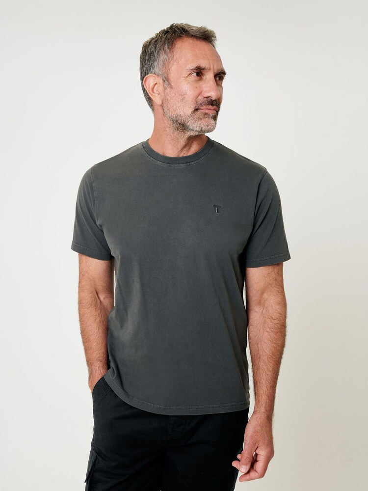 Saltwell Garment Dye Cotton Jersey Crew Neck T-Shirt - Image 1 of 4 Saltwell Garment Dye Cotton Jersey Crew Neck T-Shirt - Image 1 of 4