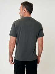 Saltwell Garment Dye Cotton Jersey Crew Neck T-Shirt - Image 2 of 4