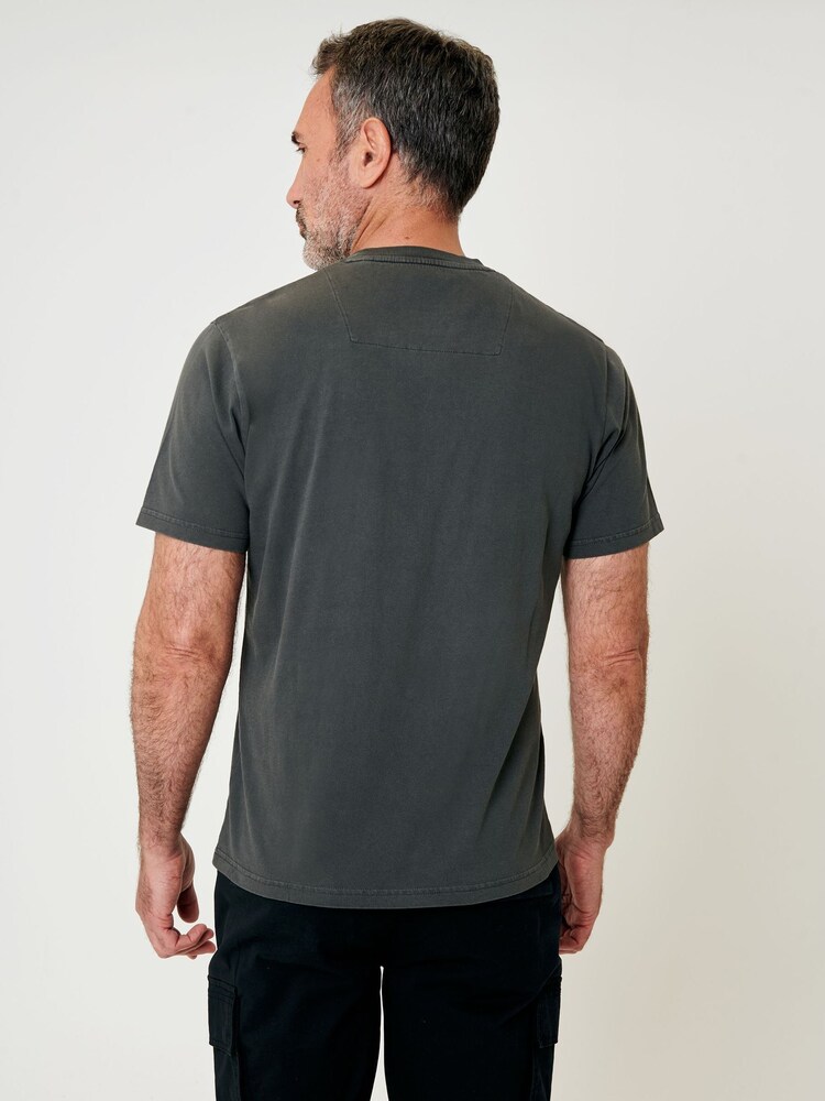 Saltwell Garment Dye Cotton Jersey Crew Neck T-Shirt - Image 2 of 4 Saltwell Garment Dye Cotton Jersey Crew Neck T-Shirt - Image 2 of 4