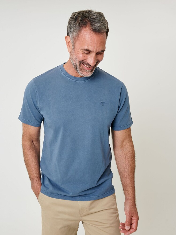 Saltwell Garment Dye Cotton Jersey Crew Neck T-Shirt - Image 1 of 4 Saltwell Garment Dye Cotton Jersey Crew Neck T-Shirt - Image 1 of 4