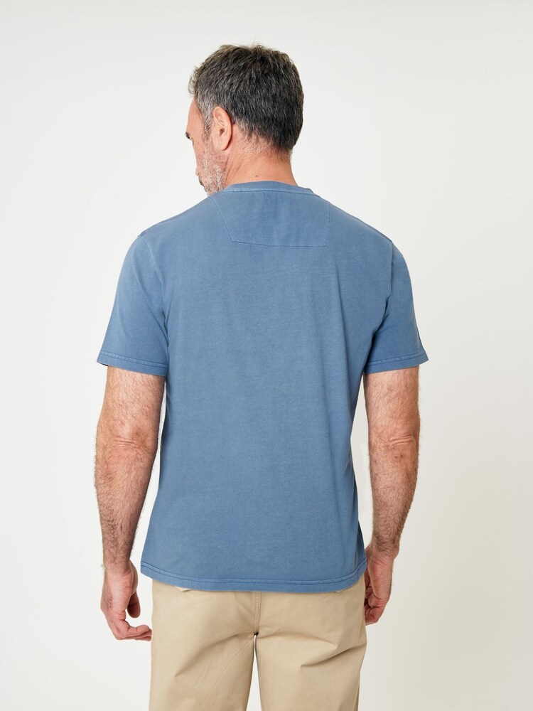 Saltwell Garment Dye Cotton Jersey Crew Neck T-Shirt - Image 2 of 4 Saltwell Garment Dye Cotton Jersey Crew Neck T-Shirt - Image 2 of 4