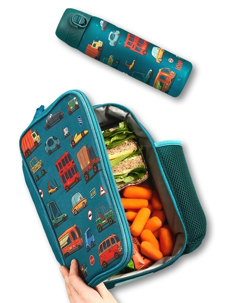 Ion8 Automobiles Lunch Bag and Leak Proof Recyclon Water Bottle Bundle - Image 1 of 6