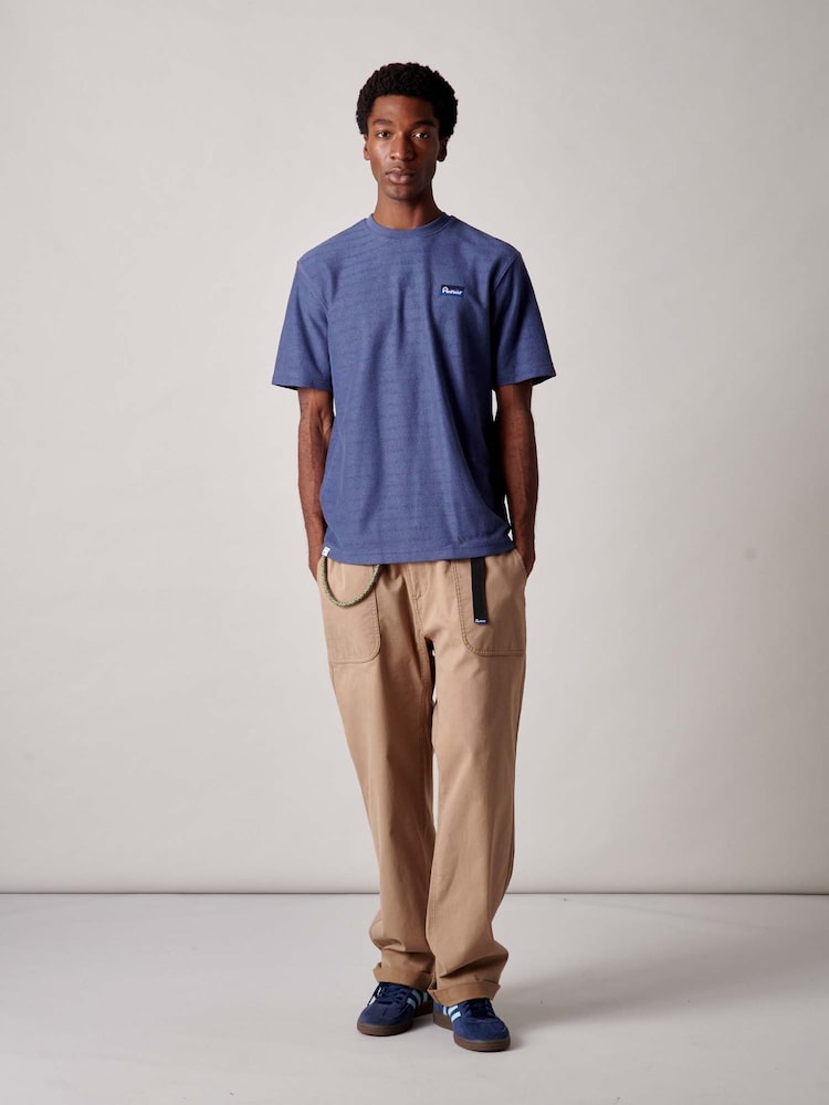 Penfield Blue Mens Textured T-Shirt - Image 2 of 9 Penfield Blue Mens Textured T-Shirt - Image 2 of 9