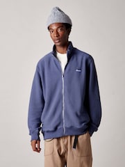 Penfield Blue Mens Berkley Textured Zip Funnel Fleece - Image 1 of 10