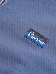Penfield Blue Mens Berkley Textured Zip Funnel Fleece - Image 8 of 10