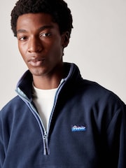 Penfield Blue Mens Graylock Quarter  Zip Fleece - Image 5 of 9