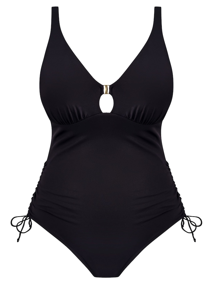 Fantasie Black Merissa Non Wired Plunge Swimsuit - Image 5 of 5