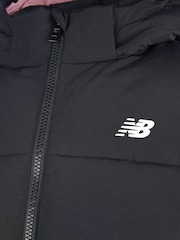 Чорний - New Balance Широкий стьобаний куртка - Image 10 of 11