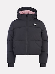 Чорний - New Balance Широкий стьобаний куртка - Image 7 of 11