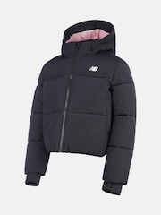 Чорний - New Balance Широкий стьобаний куртка - Image 8 of 11