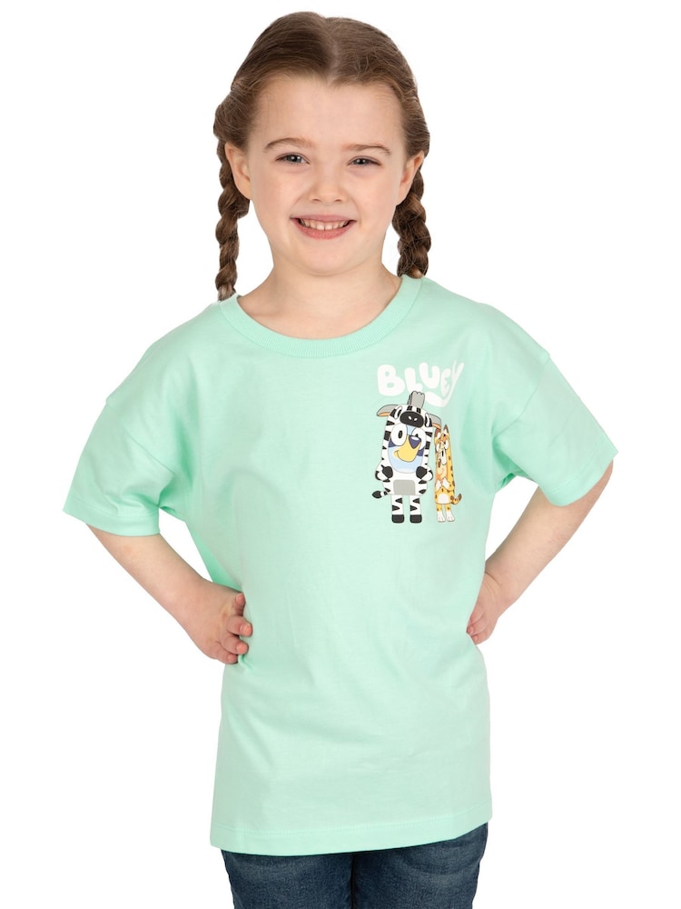 Character Green Bluey And Bingo Animal Print Costume T-Shirt - Image 12 of 12