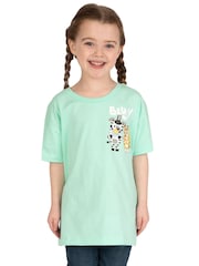 Character Green Bluey And Bingo Animal Print Costume T-Shirt - Image 7 of 12