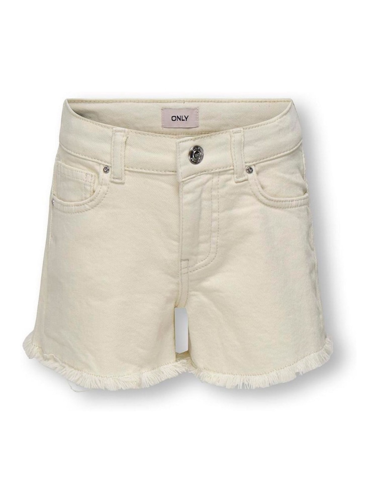 ONLY KIDS Pink Denim Shorts - Image 1 of 3