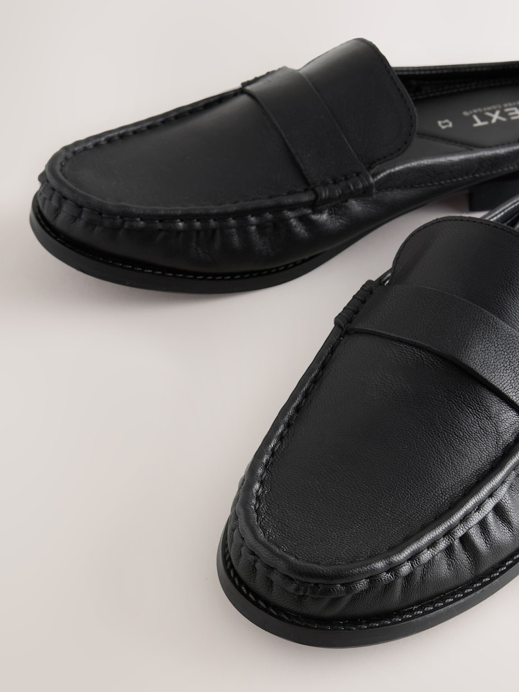 Svart - Forever Comfort® Lädermuffar Med Rynka - Bild 9 av 9 Svart - Forever Comfort® Lädermuffar Med Rynka - Bild 9 av 9