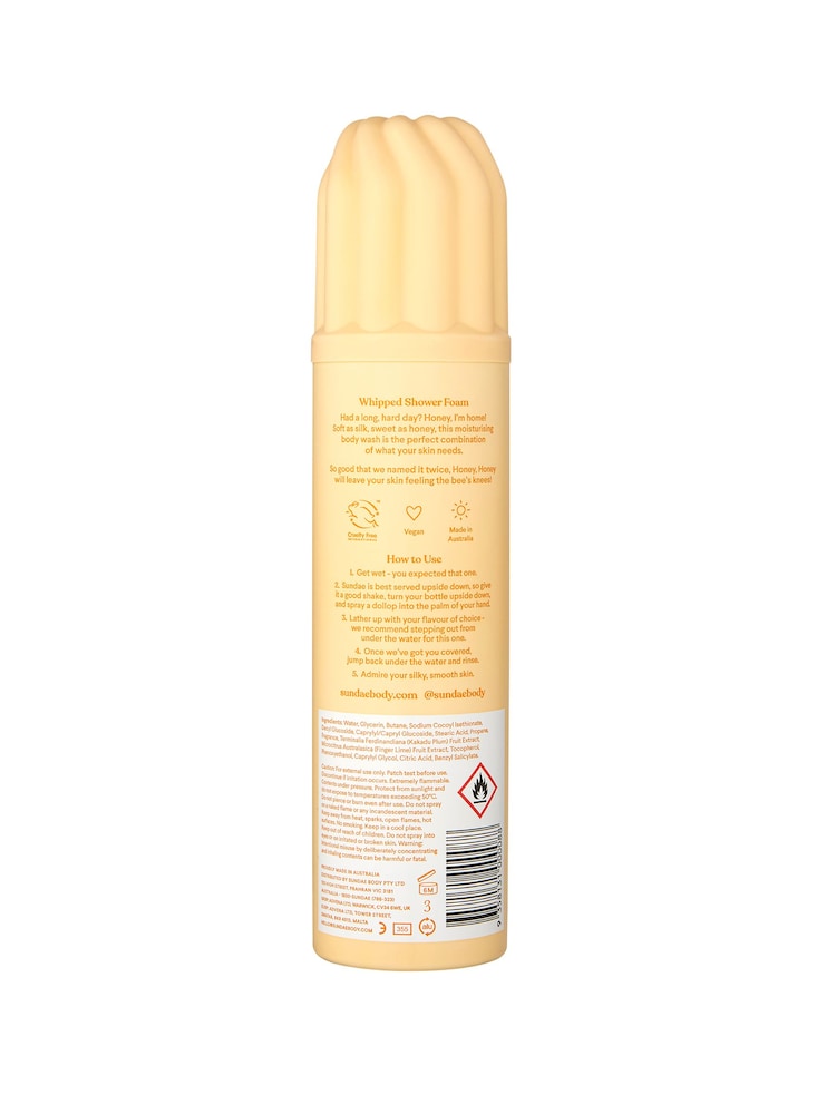 Sundae Honey Whipped Shower Foam 265ml - Image 3 of 3 Sundae Honey Whipped Shower Foam 265ml - Image 3 of 3