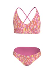 ピンク - Nike アニマルプリントレースアップビキニセット - 画像 5 / 7