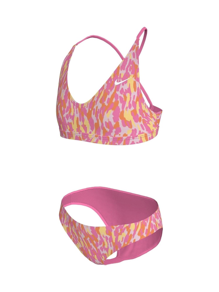 ピンク - Nike アニマルプリントレースアップビキニセット - 画像 7 / 7