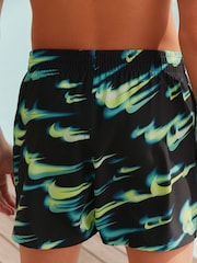 Nike Green Breaker Asteroid Print 4" Volley Swim Shorts - Image 4 of 7