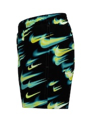 Nike Green Breaker Asteroid Print 4" Volley Swim Shorts - Image 6 of 7