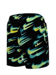 Nike Green Breaker Asteroid Print 4" Volley Swim Shorts - Image 7 of 7